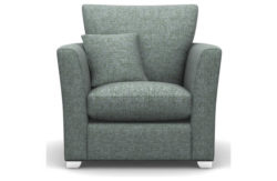 Heart of House Libby Tweed Fabric Chair - Duck Egg